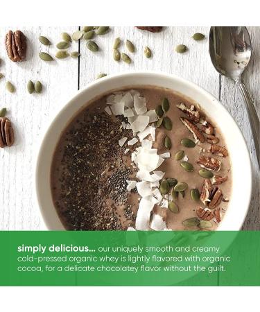 Simply Tera's Organic Dark Chocolate Whey Protein Powder - 12oz | Pure & Delicious - Buy Online on GoSupps.com