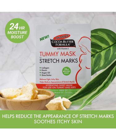 Palmer's Cocoa Butter Tummy Mask for Stretch Marks | Single Use (1.1 fl oz) - Buy Online on GoSupps.com