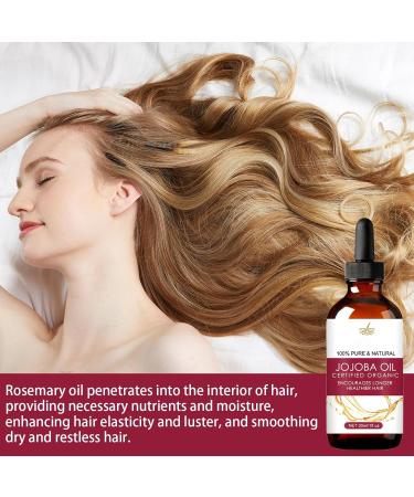 Hair Growth Oil Natural Hair Regrowth Oil Anti-Frizz Formula Oil Natural Hair Oil Biotin Argan Oil Coconut Oil And Rosemary Oil Effective Thickening & Hair Loss Treatments - Buy Online on GoSupps.com