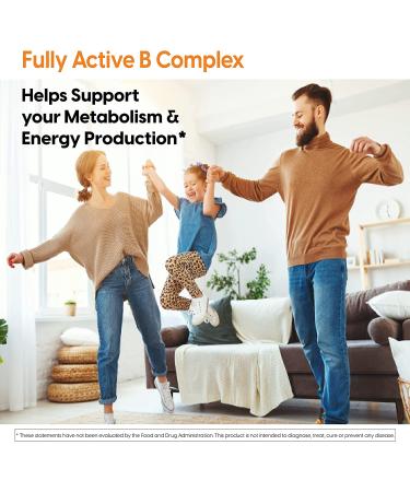 Doctor's Best Fully Active B Complex with Quatrefolic | 60 Veggie Caps - Boost Energy & Support Health - Buy Online on GoSupps.com