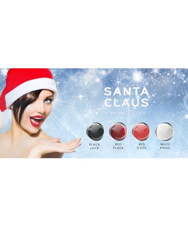 N&BF 4er color gel set Santa Claus |4x5 ml UV Color Gel Sparset |Colorgel in four Christmas colorsMade in EU |Savings package for Geln gel & Nail Art Design |Professional Nagelgel colorful