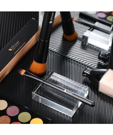 Ducare Professional 2Pcs Foundation & Concealer Brush Set - Flat Top Kabuki Brushes for Face Makeup - Synthetic Blending Tools in Black - Buy Online on GoSupps.com
