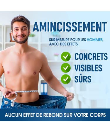 GOODBYE FAT FOR MEN | Powerful Slimming Body Shaper for Men | Fat Burner | Appetite Reducer | Stimulates Metabolism | Improves Your Appearance by Eliminating Fat and Kilos | 60 Count - Buy Online on GoSupps.com