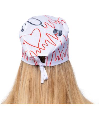 Print Scrub Caps for Nurses Doctors & EMTs | Stylish & Comfortable One Size Stethoscope Hat - Buy Online on GoSupps.com