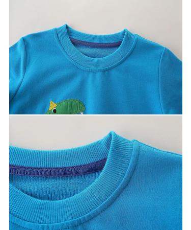Boys Dinosaur Sweatshirt | Kids Cotton Jumper | Long Sleeve Pullover | Toddler Girls Shirts | Baby Clothes 1-8 Years | 6-7 Years Dinosaur 01 - Buy Online on GoSupps.com