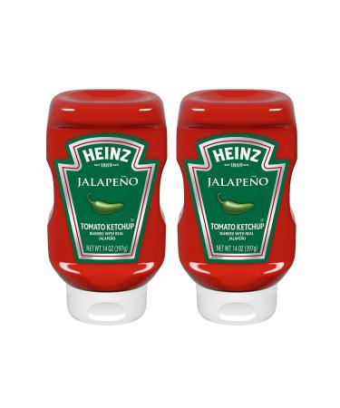 Heinz Kosher GF Jalapeno Blend Tomato Ketchup - 2 Pk (28 oz) 14 Ounce (Pack of 2)