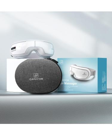 Smart Eye Massager with Bluetooth Music - Relieve Migraine Reduce Eye Strain Improve Sleep | Perfect Gift for Dad - White Gray - Buy Online on GoSupps.com