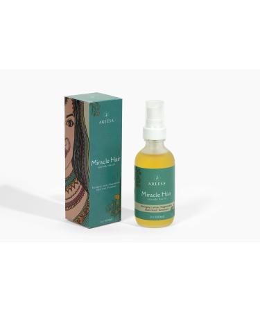Miracle Hair Ayurvedic Hair Oil with Bhringraj oil + Amla oil + Black seed oil + Coconut oil + Rosemary + Lavender Scalp Treatment Hair Conditioning Oil for Dry Frizzy Damaged Hair