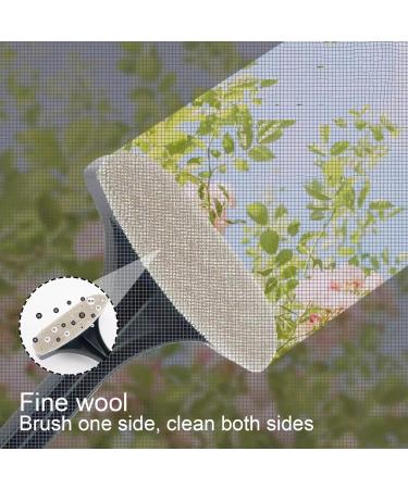 2 in 1 Mesh Cleaner Brush 2PCS Window Screen Cleaning Brush with Removable Handle Wet&Dry Use Window Screen Cleaner for Window Screen/Sofa/Chair/Glass - Buy Online on GoSupps.com