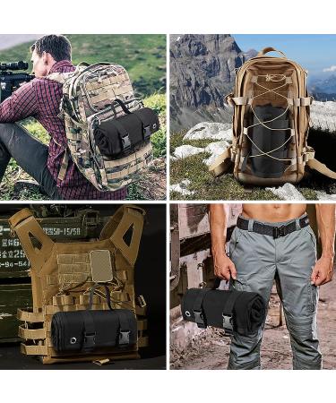 Professional Waterproof Tactical Shooting Gun Mat with Front and Rear Support Sandbags - Black - Buy Online on GoSupps.com