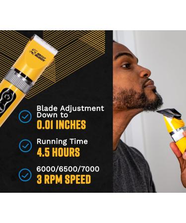 Shop The Cut Buddy Clipper & Grooming Set for Men - Cordless Hair & Beard Trimmer Waterproof Quiet Titanium Plated - Buy Online on GoSupps.com