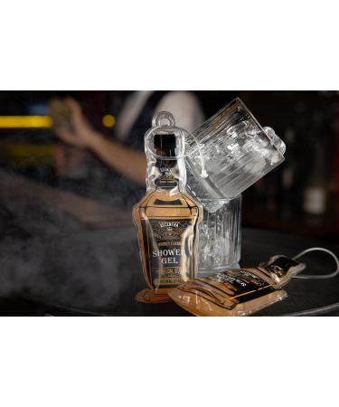 Accentra maxi shower gel WHISKEY FLAVOR in whiskey bottle look including pendant 200 ml shower gel with whiskey flavor scent fantastic gift idea for Fathers Day birthday or Easter - Buy Online on GoSupps.com