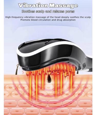 LED Light Electric Scalp Massage Comb - 46 Soft Heads & Spray Function | Essential Oils Compatible for All Hair Types | #811 - Buy Online on GoSupps.com