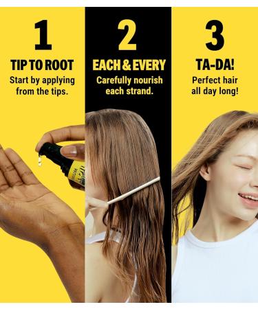 MEDIALL Premium K Beauty Hair Oil | Coconut Argan Serum for Frizzy Damaged & Curly Hair - 1.85 Fl oz | Buy Internationally - Buy Online on GoSupps.com
