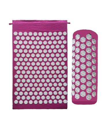 Pologmase acupressure mat - Light acupressure pad with strike - acupressure mat and pillow set promotes relaxation and concentration for optimal health and well -being