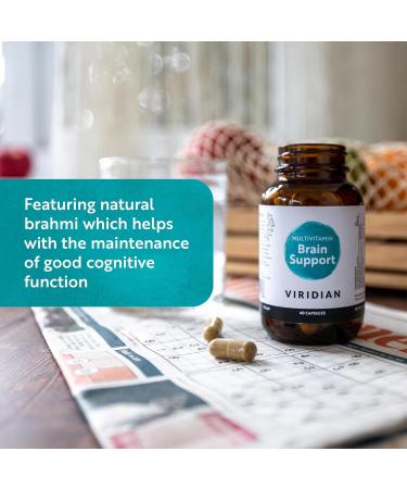  Viridian Viridian Brain Support Multi | Multivitamins for Cognitive Support Vegan Supplement - 60 Capsules - Buy Online on GoSupps.com