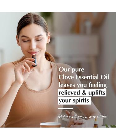 AROMAFUME Clove Essential Oil - 100% Natural Therapeutic Grade Essential Oils - Pure Spicy Aromatherapy Oil for Home Diffusers - Gifts for Her - 10ml - Buy Online on GoSupps.com