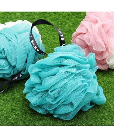 Beaupretty 3pcs Loofah Shower Sponge Set - Mesh Bath Puff & Scrubber Ball for Soft Cleaning | Ideal for Spa & Home Use - Buy Online on GoSupps.com