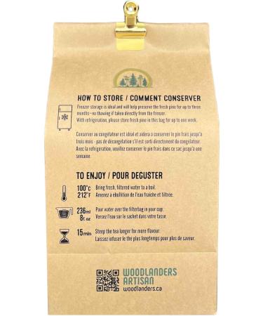 Organic Canadian Eastern White Pine Needle Tea (8g x 15 TEA BAGS) Fresh Pine Needle Tea and a Product of Canada - Buy Online on GoSupps.com