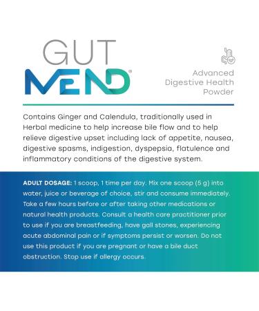 Health IS Wealth Organic GutMEND Advanced Gut Health Powder with Ginger L Glutamine Marshmallow Root - Relieves Inflammation Indigestion Nausea - 5g per Serving (150g) - Buy Online on GoSupps.com