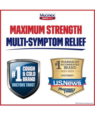 Mucinex Sinus-Max Severe Congestion Relief Caplets - 20 Count - Buy Online on GoSupps.com
