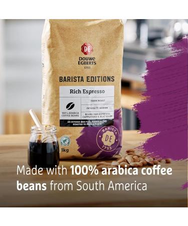 Douwe Egberts Barista Editions Coffee Beans Rich Espresso Dark Roast 1kg x 4 Bags of 100% Arabica Whole Bean Coffee - Buy Online on GoSupps.com