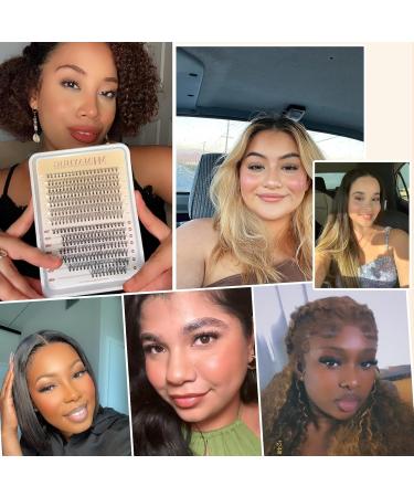 280 Pcs D Curl Lash Clusters - Reusable False Eyelashes 40D 0.07D 8-16 Mix - Effortless Eyelash Extensions at Home - Buy Online on GoSupps.com