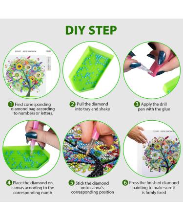 5D Diamond Painting Kit for Adults & Kids - Tree-2 Design | Special Shape Rhinestone Art Decor | Gift & Home Wall Decor - 11.8x11.8inch - Buy Online on GoSupps.com