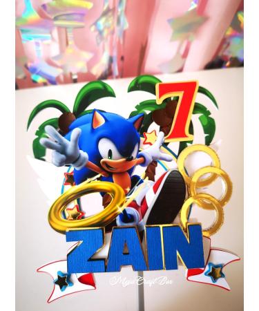 Sonic themed cake topper - Buy Online on GoSupps.com