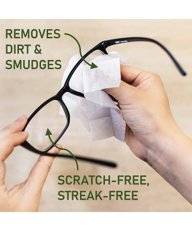 HandyClean Lens and Glass Cleaning Wipes - 100ct Box for Eyeglasses, Cameras, Cell Phones - Quick-Drying Pre-Moistened Wipes - Portable Size for Purses, Pockets, Carry-ons - Buy Online on GoSupps.com