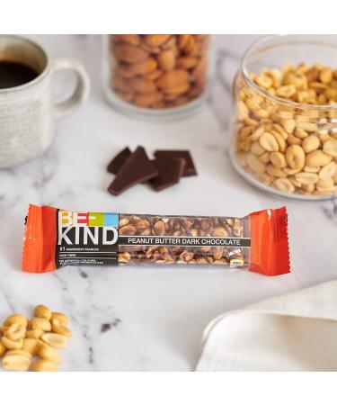 Buy Bekind Peanut Butter Dark Chocolate Snack Bar | Gluten-Free High Fiber No Preservatives | 12 x 40g - Buy Online on GoSupps.com