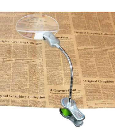 Portable Magnifier with Bright LED Light and Sturdy Clamp Lamp for Comfort and Ease of Use Enjoy Full of Stars - Buy Online on GoSupps.com