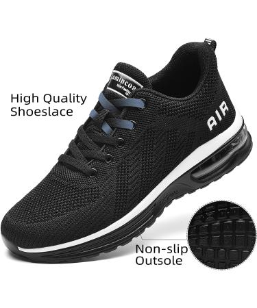 Lamincoa Women's Air Running Shoes - Lightweight Sneakers with Air Cushion for Walking and Tennis - Size 9, Black - Buy Online on GoSupps.com