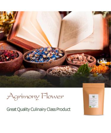 Organic Odermennig Tea - Agrimony Herb Tea 100g | Premium Aigremoine & Blueted Tea for Wellness - International Shipping Available - Buy Online on GoSupps.com