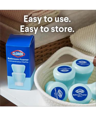 Clorox Bathroom Foamer Refill Cartridge - Fresh Scent 2-Pack for Reusable Spray Bottle | Eco-Friendly Household Essentials - Buy Online on GoSupps.com