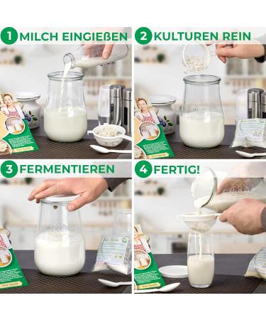 Curly Superfood Bio Kefirilz Set - 10g Organic Kefir Starter Cultures from Germany - Make Real Milk Kefir at Home - Buy Online on GoSupps.com