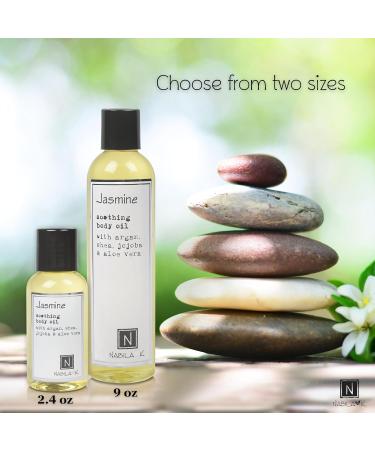 Nabila K Jasmine Body Oil Travel Size 2.4 oz Moisturize & Nourish with Argan & Coconut Oil - Vitamin C Enriched - Naturally Derived Vegan-Friendly Jasmine 2.4 Fl Oz (Pack of 1) - Buy Online on GoSupps.com