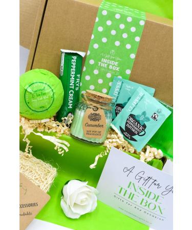 Pamper Hamper Gift Box Mother's Day Happy Birthday Thank You or Thinking of You Self Care Gift for Women by Inside the Box Gifts (Mint) - Buy Online on GoSupps.com