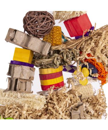 HappyBird Shred Clutter Toy - Best Shredder for Parakeets & Small Parrots | Chewing Fun for Happy Birds - Buy Online on GoSupps.com