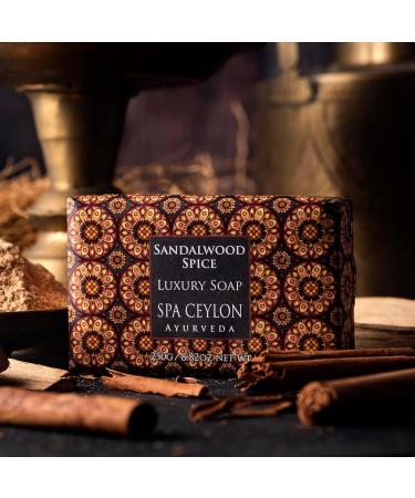 Buy SPA CEYLON Sandalwood Spice Luxury Herbal Soap - All Natural Bath Soap for All Skin Types - International Shipping Available - Buy Online on GoSupps.com