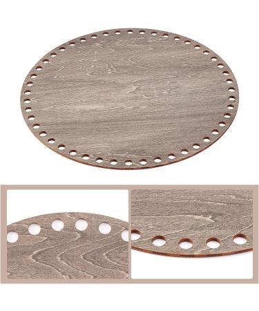 PandaHall Wooden Basket Bottoms for DIY Craft - 7.8 Round Crochet Base, Large Natural Wood Shaper for Weaving, 8mm Hole, 3 Colors - Buy Online on GoSupps.com