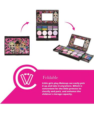 L.O.L Surprise! Townley Girl 30-Piece Cosmetic Compact Set | Safe, Non-Toxic Makeup Kit for Girls with Lip Glosses, Eye Shadow, Blushes, and Brushes - Buy Online on GoSupps.com