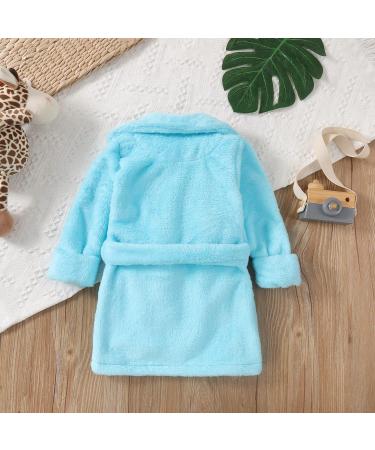 Soft Flannel Jelly Baby Bathrobe for Toddlers | Blue Nightwear & Pajamas for Boys & Girls (3-4 Years) - Buy Online on GoSupps.com
