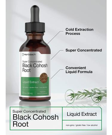 Black Cohosh Root Tincture 2 fl oz | Vegetarian Liquid Extract | Gluten Free - Buy Online on GoSupps.com