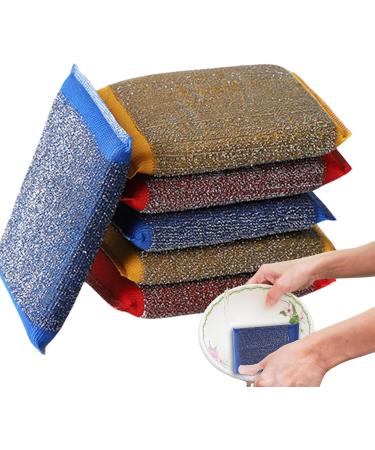 MONEY MONEY Scrub Sponges for Dishes | Dish Scouring Scrubbers - Household Scrubber Kitchen Sponges and Scrubbers Dishwashing Scrub Sponge for Kitchen Colorful2 - Buy Online on GoSupps.com