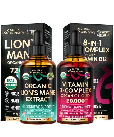 NUTRAHARMONY Lions Mane & Vitamin B-Complex Drops