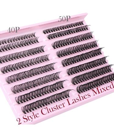 Individual Wispy Cluster Eyelash Extensions | Goddvenus Mixed Cluster Lashes - 2 Styles - Buy Online on GoSupps.com