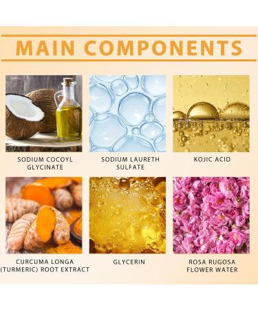 4Pcs Turmeric Wash and Care Three Piece Set Tuemeric Facial Cleanser & Turmeric Soap Bar & Turmeric Face Scrub Pads Face & Body Cleanser Turmeric Cleansing Skincare Set Deep Cleansing - Buy Online on GoSupps.com