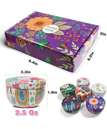 Fragrance Candles Gifts for Women - 6 Pack Aromatherapy Soy Wax Candles for Stress Relief | Mother's Day Thanksgiving & Christmas Gift Set - Buy Online on GoSupps.com