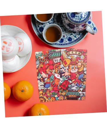 TEHAUX 18pcs Money Bag Lucky Lucky Year Hong Bao Wedding Envelope Gift 2022 Chinese Money Envelope China Thicken Chinese Style Asia red Envelope Bag Bronzing Chinese Zodiac Small - Buy Online on GoSupps.com